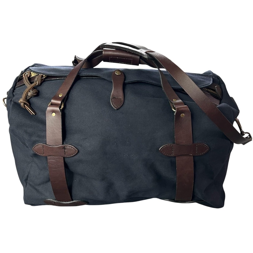 Filson Medium Duffle Bag Navy Rugged Twill